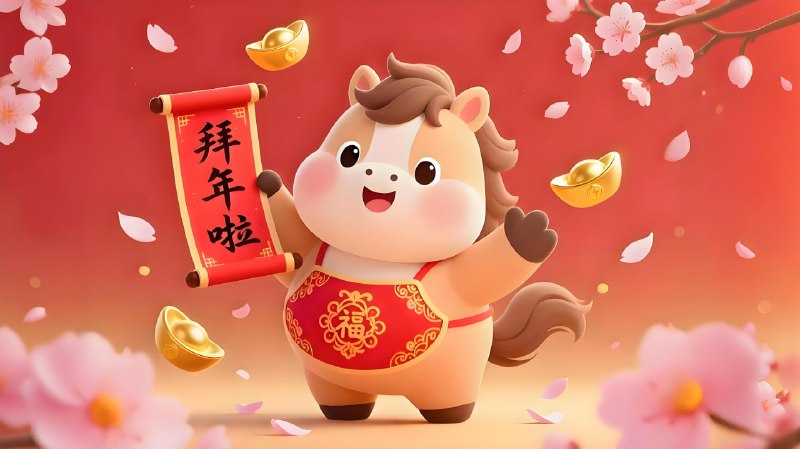 今天是除夕，祝大家：